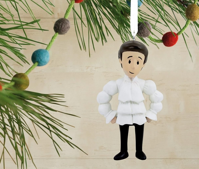 Hallmark Seinfeld Jerry in Puffy Shirt Christmas Ornament – A Festive Tribute to an Iconic TV Moment